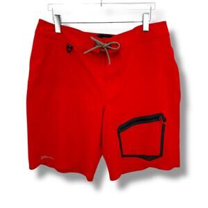 Cabela's Guidewear board shorts men's 40 swim trunks 4Most repel outdoor red